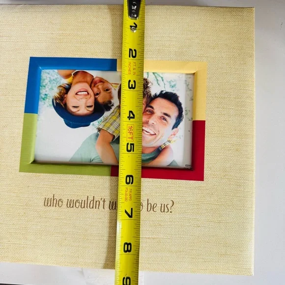 NEW VINTAGE HALLMARK 90s Y2K Beige Stripe Picture Album Photo Coffee Table Book - Picture 9 of 10